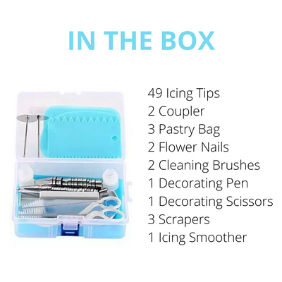 Cake Decorating Kit (64 Pieces Total)