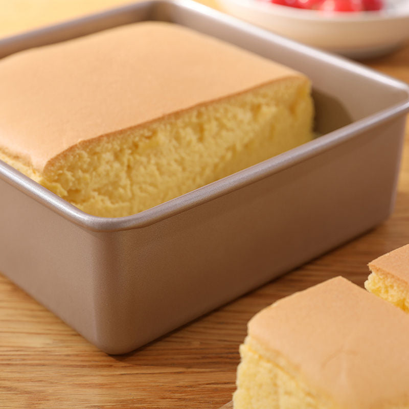 Castella Cake Mold, Nonstick Square Bread Mold Baking Pan 6-8 inch