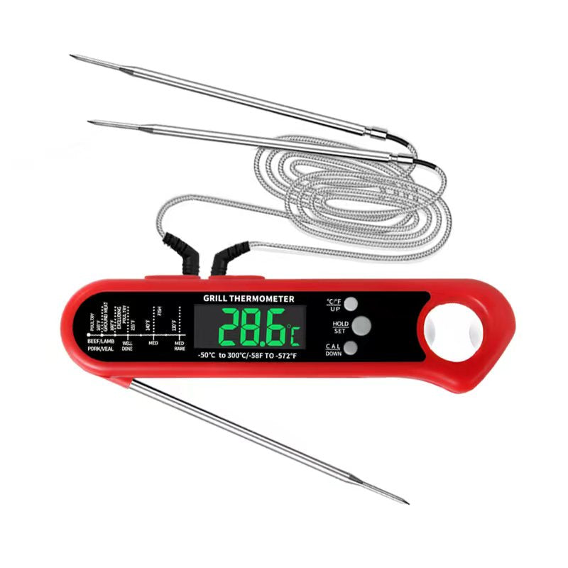 LSENLTY Meat Thermometer, 3 in 1 Three Probes Food Thermometer, 2s Fas