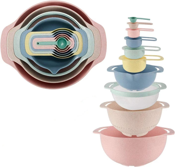 Mixing Bowls and Measuring Spoons Set